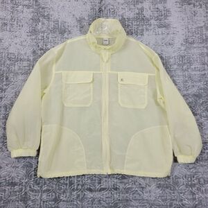 Bonobos Fielder Mens 2XL Jacket Yellow Nylon Windbreaker Raincoat Lightweight